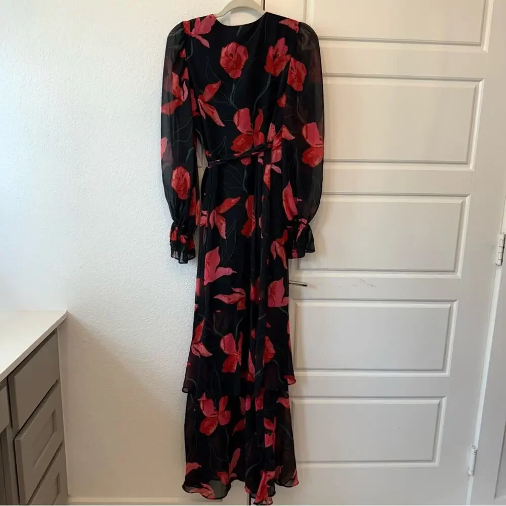 Anthro Hutch Valentina Floral Wrap Dress